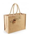 Jutová nákupná taška Esstyle - prírodná