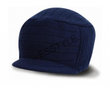 Pletená čiapka - modrá