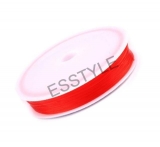 Silónová gumička elastická - vlasec - ?0,4-0,6 mm - červená