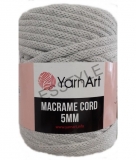 Priadza macrame 5mm 500g YarnArt sivá-756