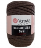 Priadza macrame 5mm 500g YarnArt hnedo šedá-769