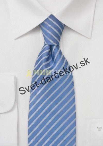 Santuzza tmavo modrá kravata s jemným károm 