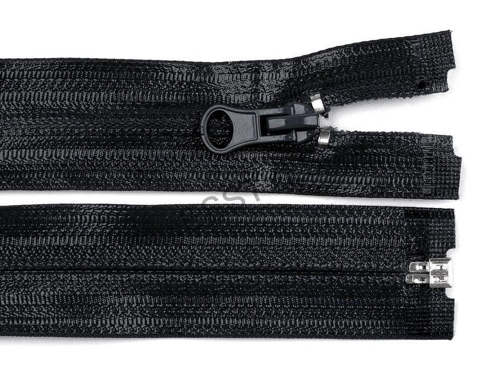 Vodeodolný zips čierny 60cm