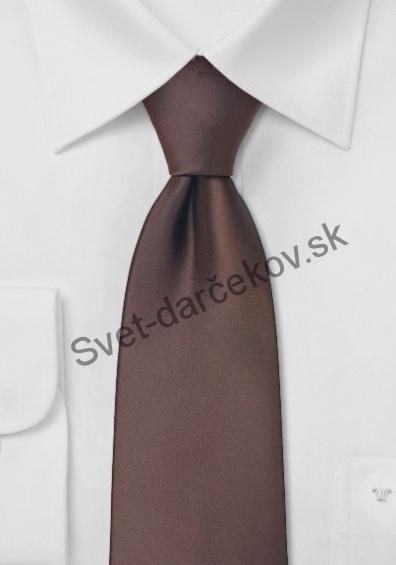 Kravata vo farbe Mocca