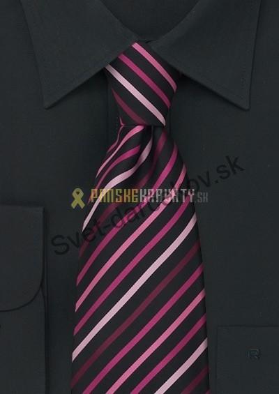 Vigo fialovo ružová kravata