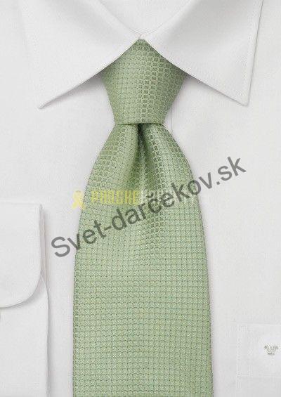 Toulon zelená kravata so štrktúrou