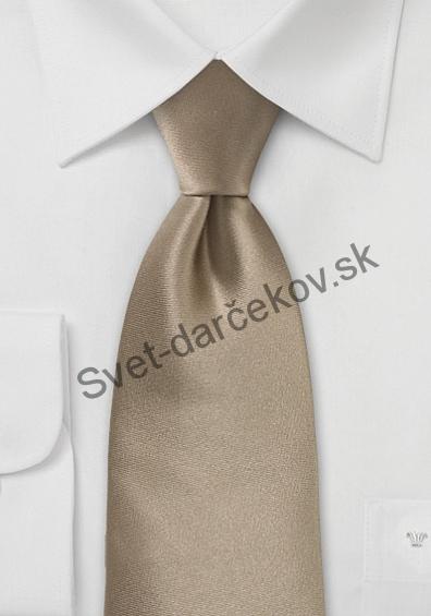 Limoges svetlo hnedá kravata