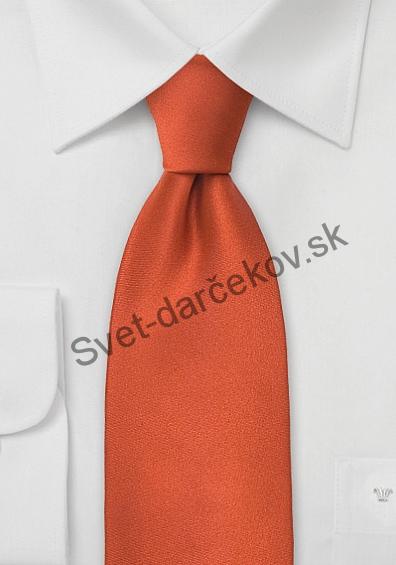 Limoges kravata tehlovej farby