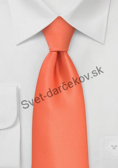 Moulins lososovo oranžová kravata