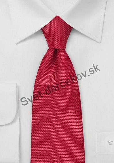 Talavera červená kravata so štruktúrou