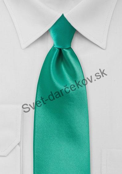 Moulins kravata mentolovo zelenej farby 