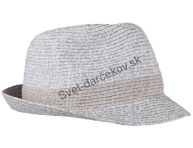Letný klobúk šedý melírovaný