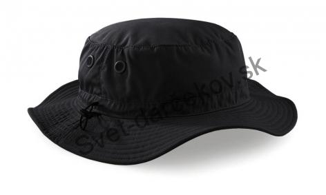 Rybársky klobúk čiernej farby