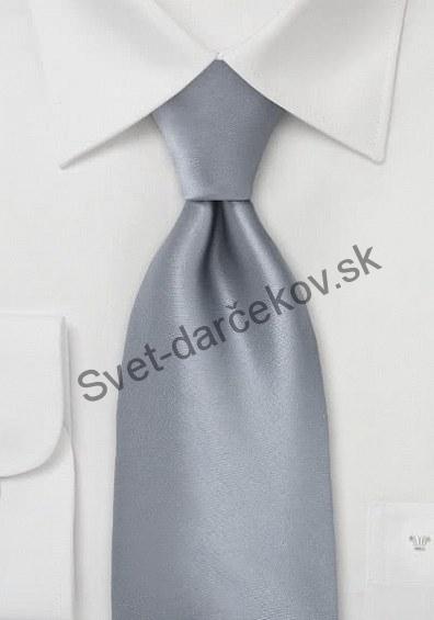 Moulins šedo strieborná kravata