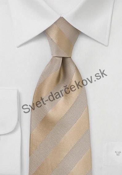 Hochzeit hnedo zlatá kravata 