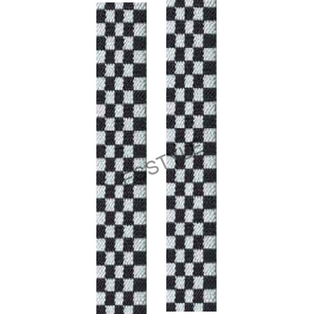 Detské traky  - šachovnica  2,5cm x 80cm