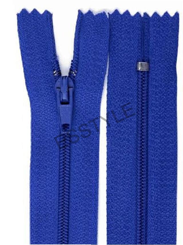 Špirálový zips šírka 3 mm dĺžka 25 cm pinlock - modrý