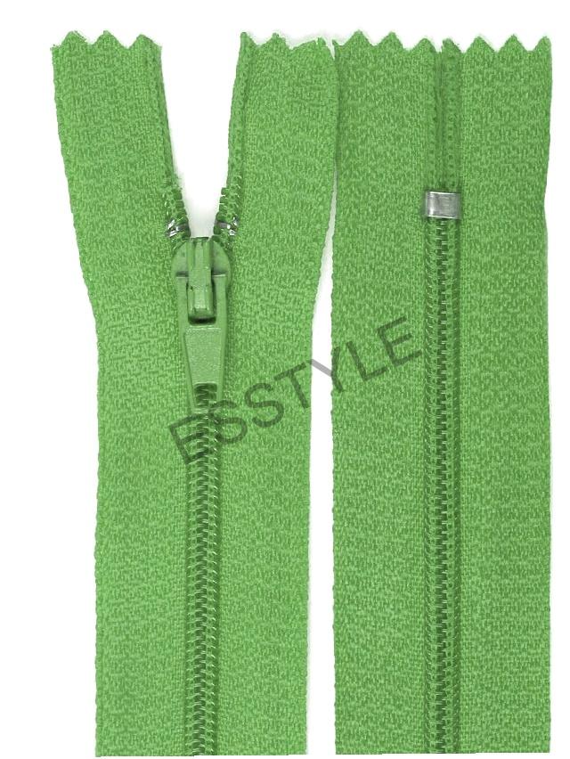 Špirálový zips šírka 3 mm dĺžka 25 cm pinlock - zelená
