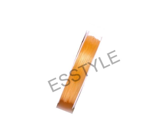 Silónová gumička elastická - vlasec - ?0,4-0,6 mm - oranžová