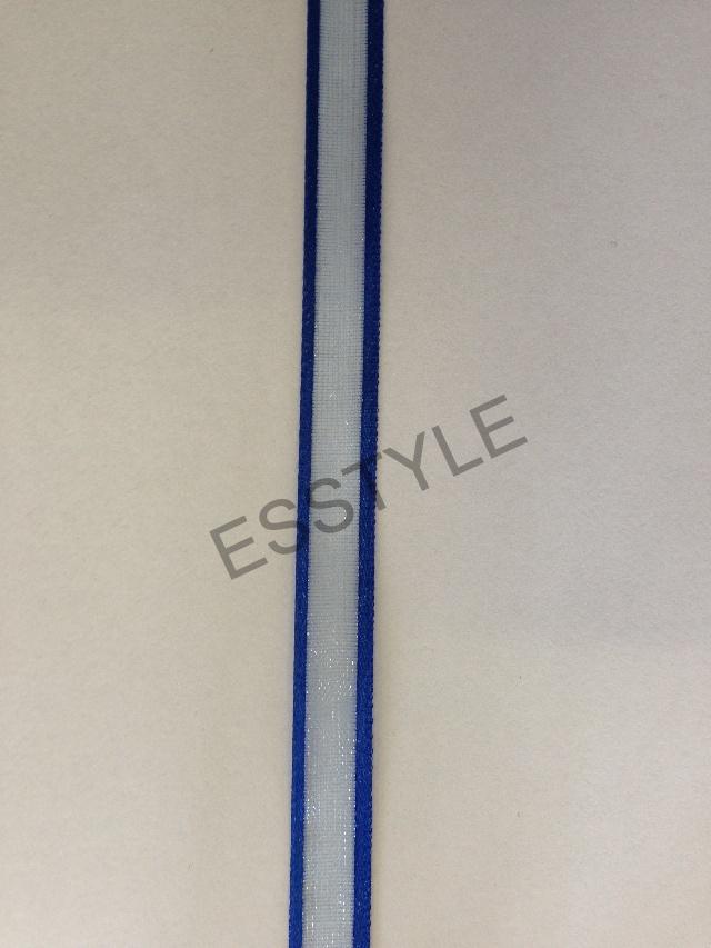 Stuha monofilová s vlascom 10 mm - modrá