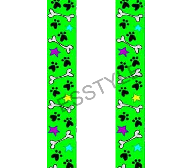 Detské traky zelené - kostičky  2,5cm x 70cm 