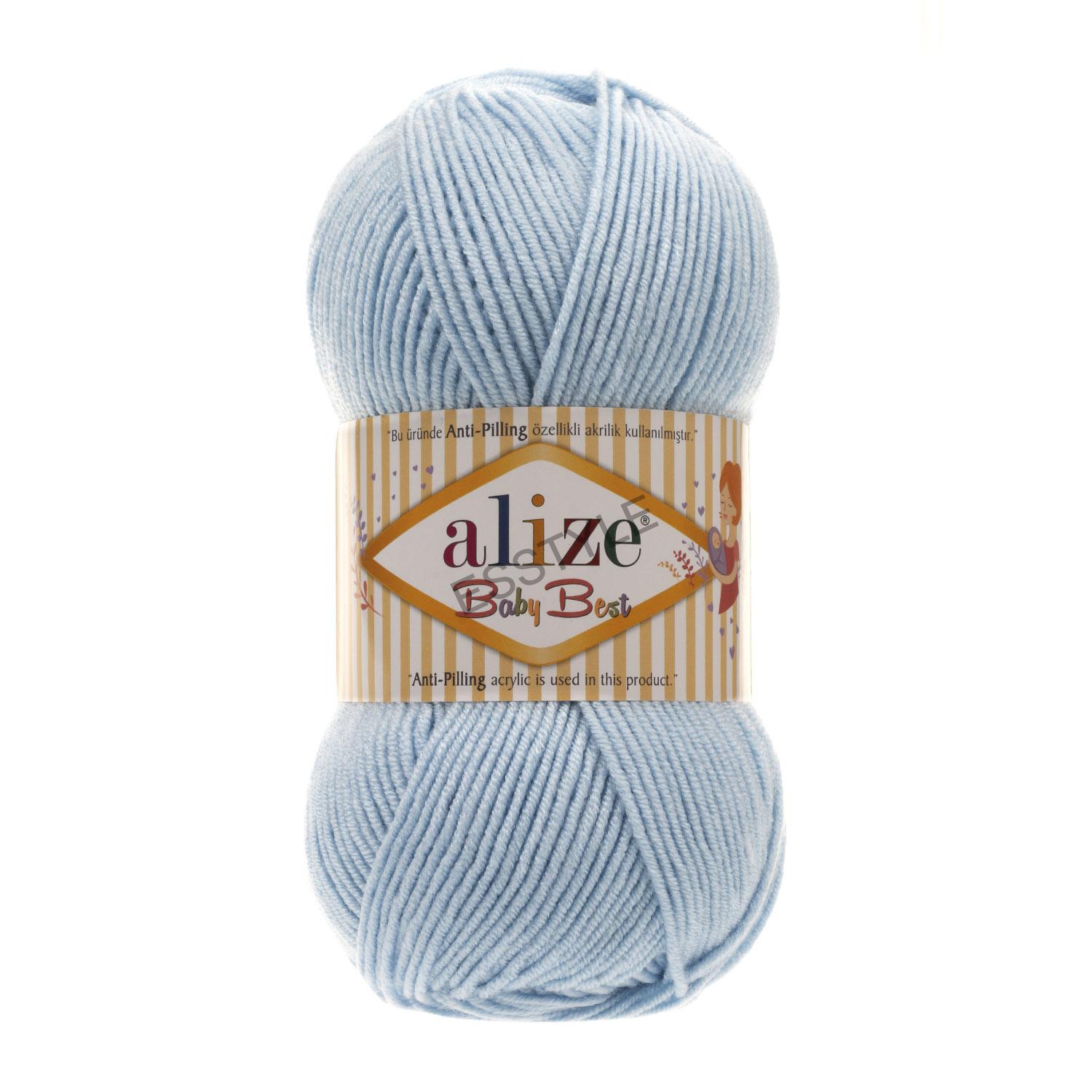 Priadza Alize - Baby best 100g - Anti-pilling - modrá - č. 40