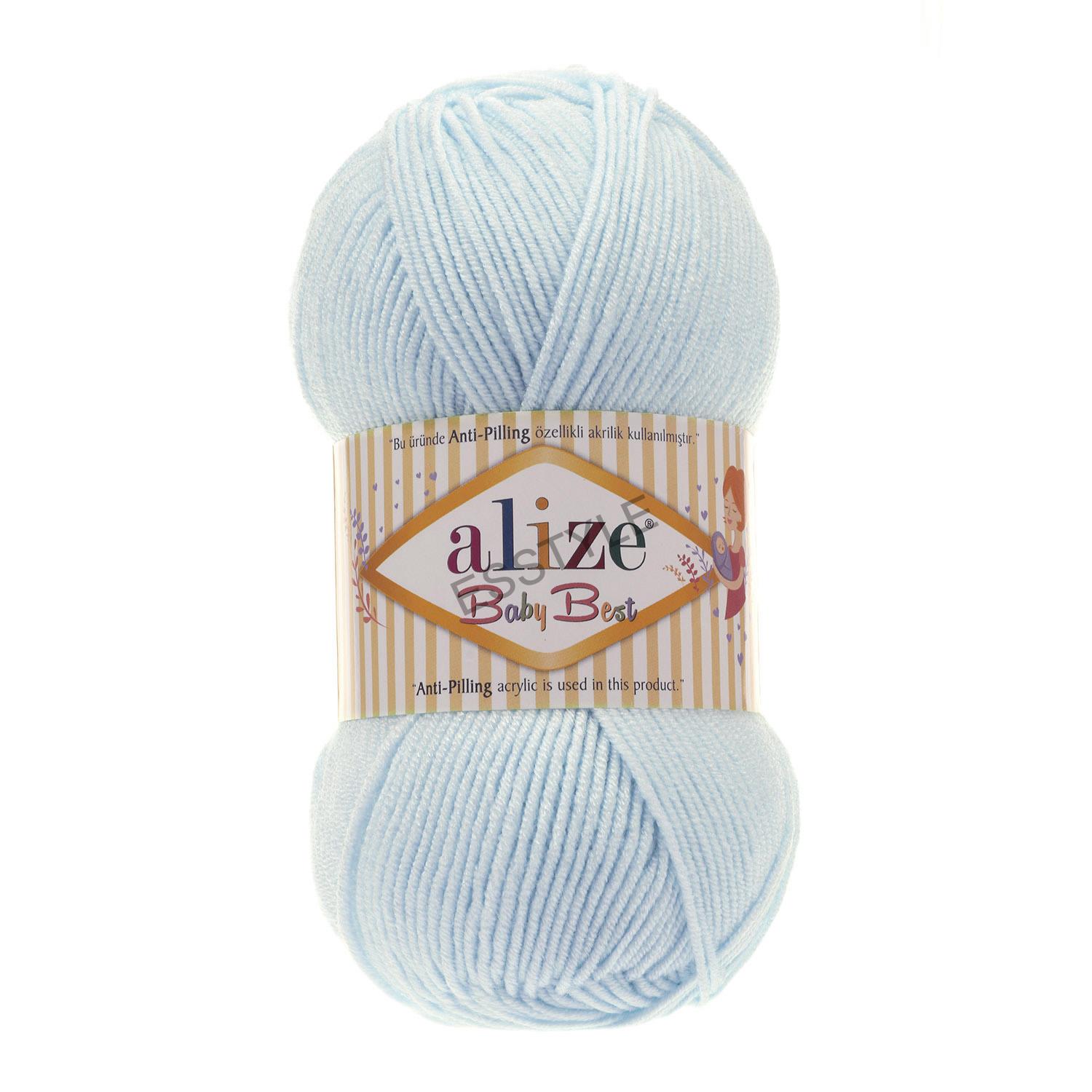 Priadza Alize - Baby best 100g - Anti-pilling - bledá tyrkysová  - č. 189