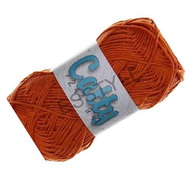 Catty bavlnená priadza ( česká camilla ) - chilli oranžová - 7244