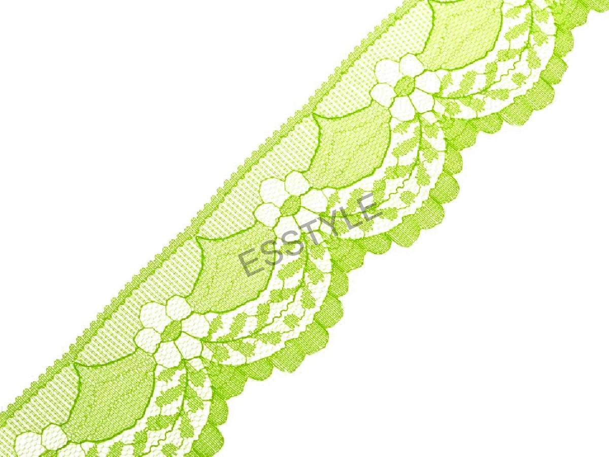 Čipka-krajka svetlo zelená šírka 40 mm