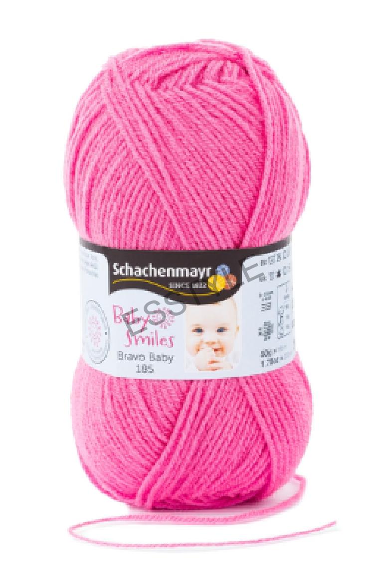 Priadza BRAVO BABY 185 50g - farba magenta