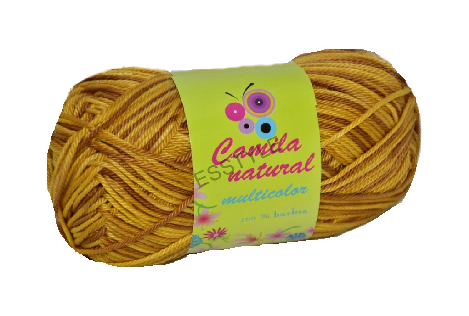 Priadza Camila Natural Multicolor - farba 9206