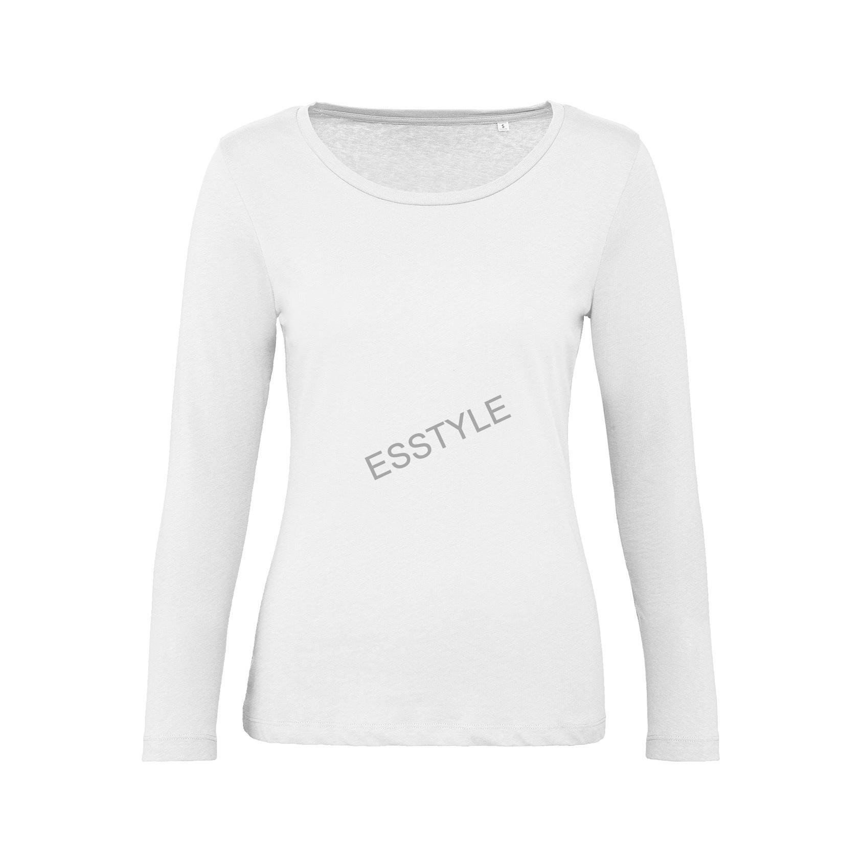 Dámske tričko s dlhými rukávmi Inspire - biele - veľkosť XL