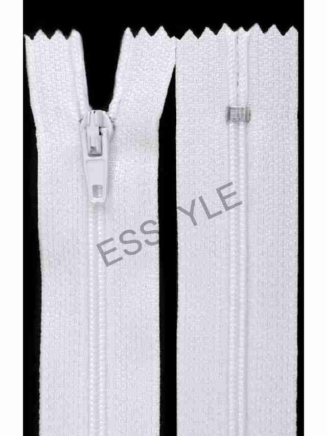 Špirálový zips šírka 3 mm dĺžka 120 cm -  biely