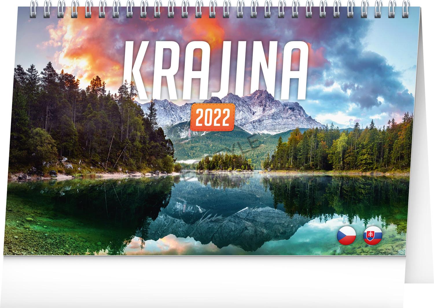 Stolový kalendár Krajina CZ/SK 2022