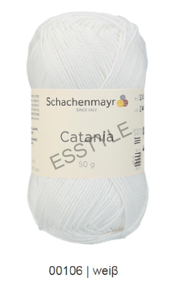 Catania bavlnená priadza - biela 106