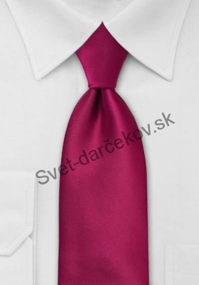 Pánska kravata bordovej farby
