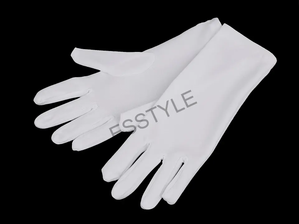 Spoločenské rukavice dámske biele