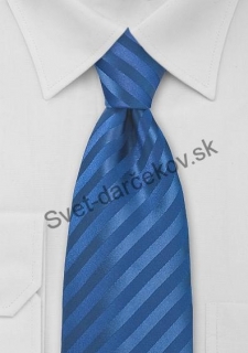 Granada sýto modrá kravata s pruhovaním