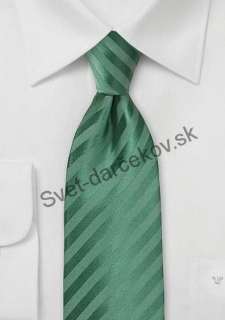 Granada zelená kravata s pruhovaním
