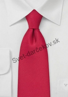 Alcala červená kravata so štruktúrou