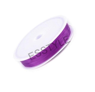 Silónová gumička elastická - vlasec - ?0,4-0,6 mm - fialová