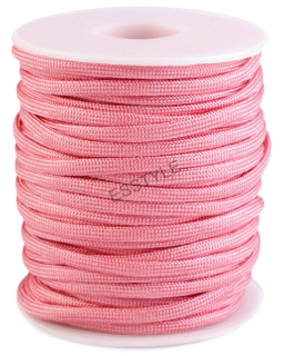 Padáková / odevná šnúra, priemer 4 mm - svetlo ružová