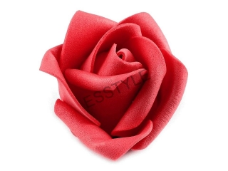  Penová ruža priemer 4,5 cm - červená