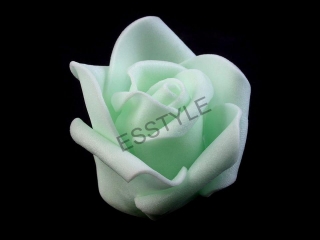  Penová ruža priemer 4,5 cm - svetlo zelená