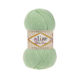 Priadza Alize - Baby best 100g - Anti-pilling - bledá zelená  - č. 41