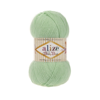 Priadza Alize - Baby best 100g - Anti-pilling - bledá zelená  - č. 41