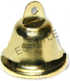 Zvonček kovový zlatej farby 40 mm