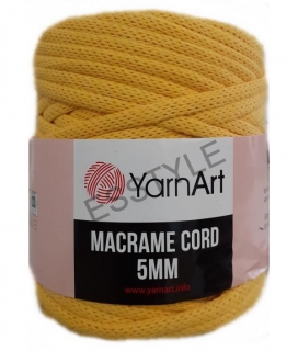 Priadza macrame 5mm 500g YarnArt sýto žltá-764