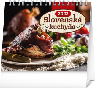 Stolový kalendár Slovenská kuchyňa 2022, 16,5 × 13 cm