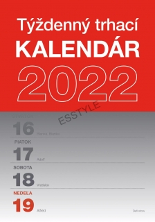 Nástenný kalendár Trhací týždenný 2022 SK